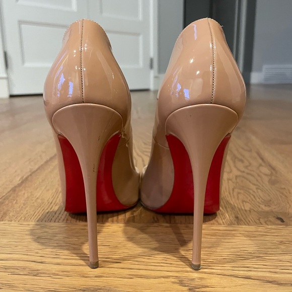 Christian Louboutin Nude So Kate Leather Pumps - Picture 3 of 5